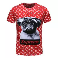 louis vuitton hommes sport t-shirt cheap red supreme dog